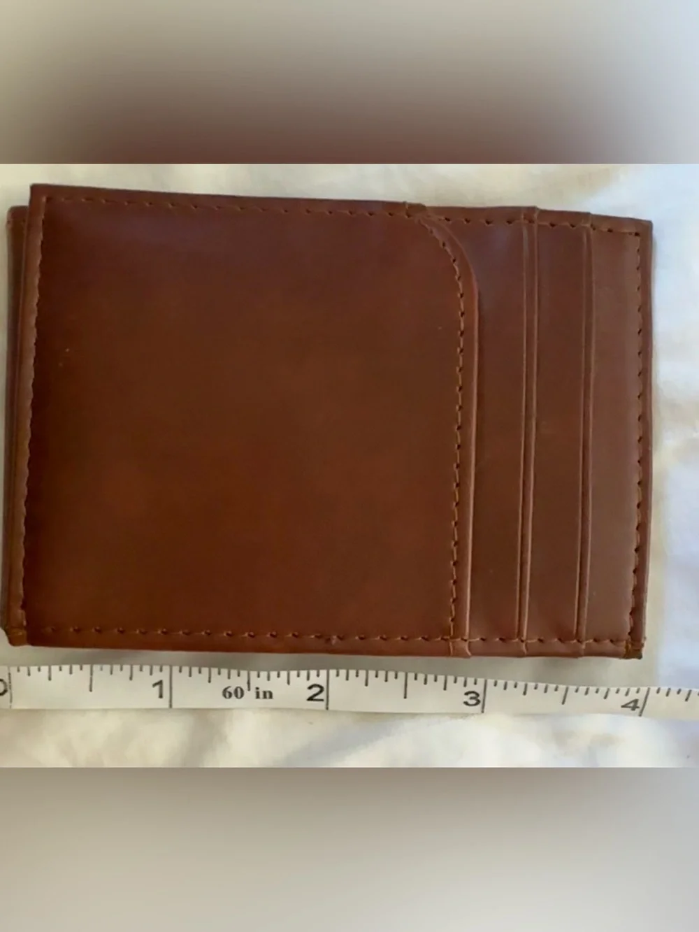 Goodfellow Brown Leather Card Holder Wallet - Men